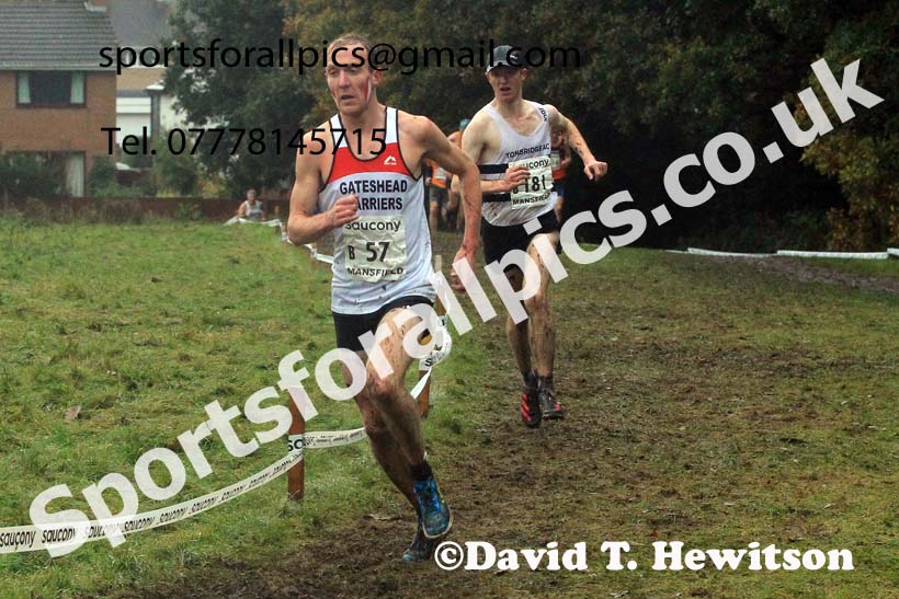 Senior Mens 2023 National Cross Country Relays, Berry Hill Park, Mansfield.  Photo: David T. Hewitson/Sports for All Pics